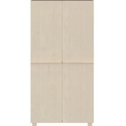 vidaXL Kledingkast HAMAR 89x50x180 cm massief grenenhout honingbruin