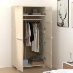 vidaXL Kledingkast HAMAR 89x50x180 cm massief grenenhout honingbruin