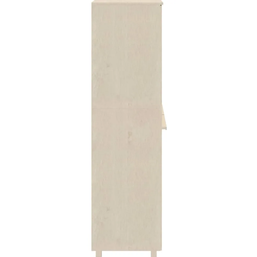 vidaXL Kledingkast HAMAR 89x50x180 cm massief grenenhout honingbruin