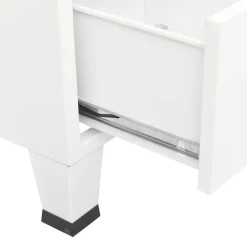 vidaXL Kledingkast industrieel 67x35x107 cm staal wit