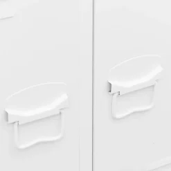 vidaXL Kledingkast industrieel 67x35x107 cm staal wit