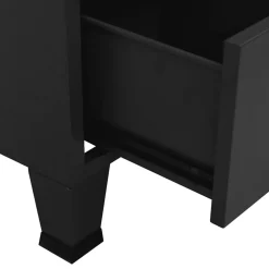 vidaXL Kledingkast industrieel 90x50x180 cm metaal zwart