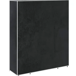 vidaXL Kledingkast met vakken en stangen 45x150x176 cm stof zwart