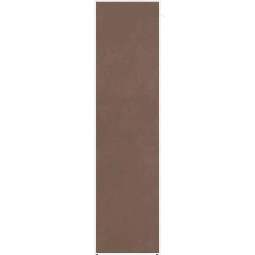 vidaXL Kledingkast met vakken en stangen 45x150x176 cm stof bruin