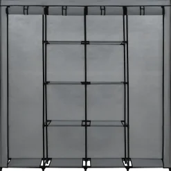vidaXL Kledingkast met 4 vakken 175x45x170 cm grijs