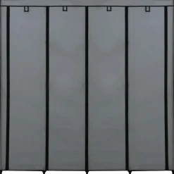 vidaXL Kledingkast met 4 vakken 175x45x170 cm grijs