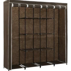 vidaXL Kledingkast met 4 vakken 175x45x170 cm bruin