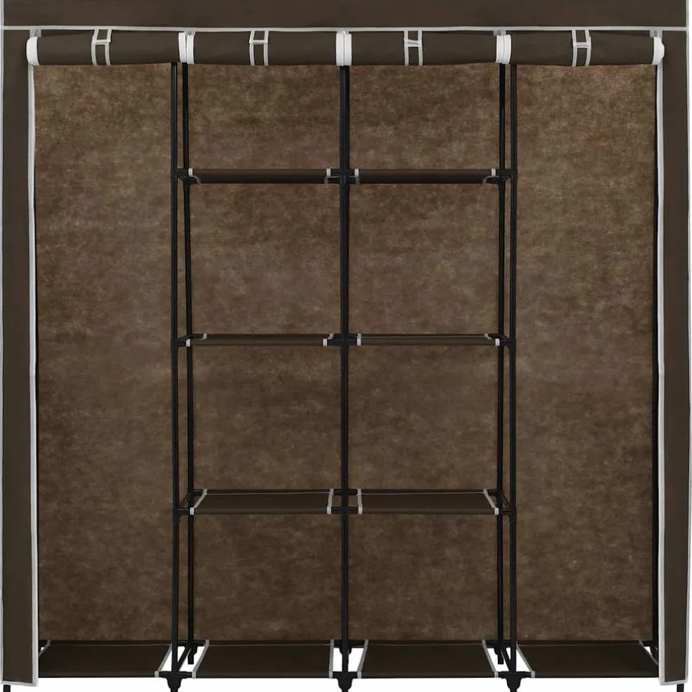 vidaXL Kledingkast met 4 vakken 175x45x170 cm bruin