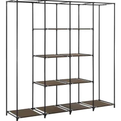 vidaXL Kledingkast met 4 vakken 175x45x170 cm bruin