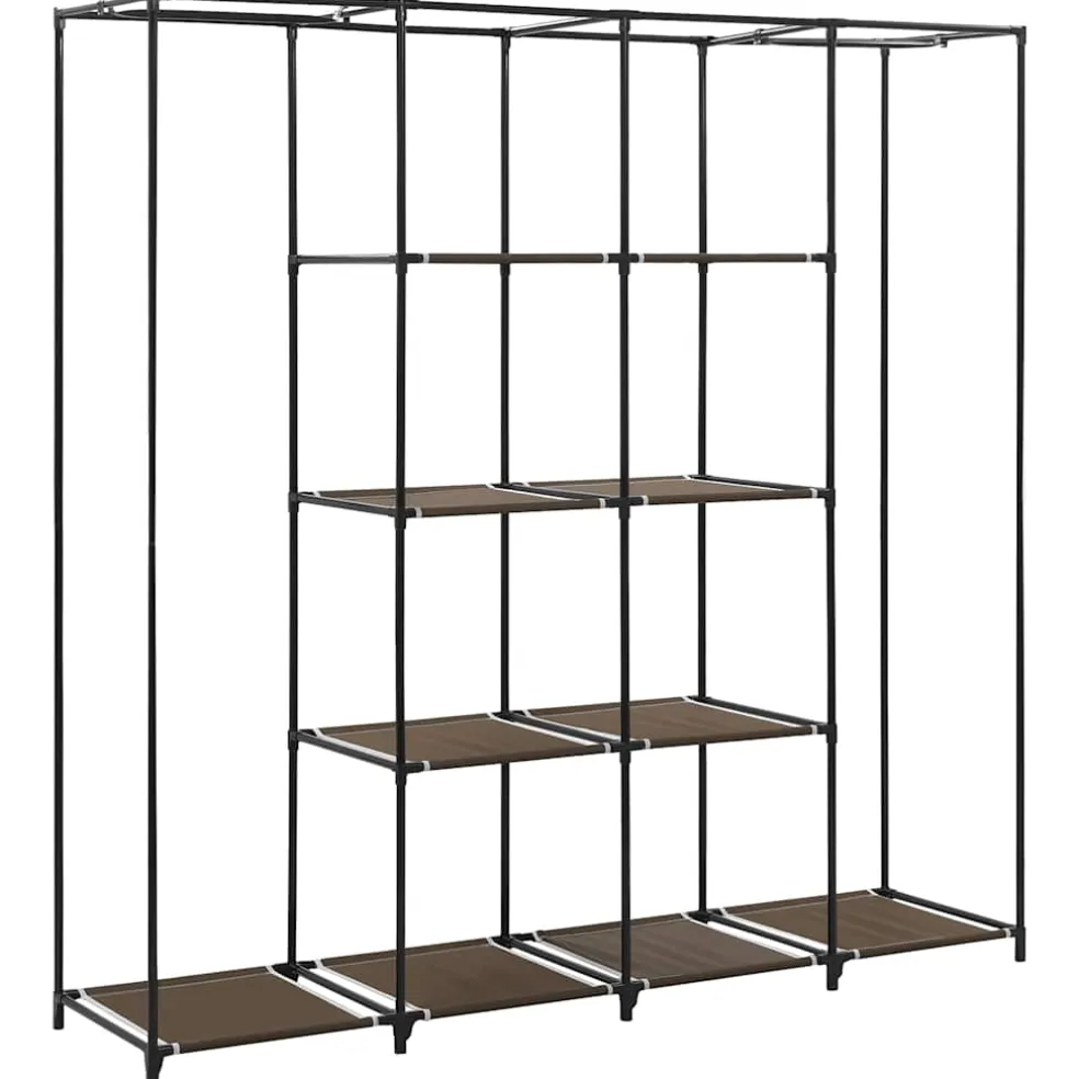 vidaXL Kledingkast met 4 vakken 175x45x170 cm bruin