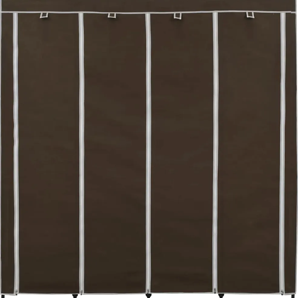 vidaXL Kledingkast met 4 vakken 175x45x170 cm bruin