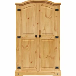 vidaXL Kledingkast Mexicaans grenenhout Corona-stijl 2 deuren