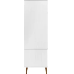 vidaXL Kledingkast MOLDE 90x55x175 cm massief grenenhout wit