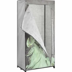 vidaXL Kledingkast New York 75x45x160 cm stof