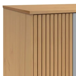 vidaXL Kledingkast OLDEN 76,5x53x172 cm grenenhout grijs en bruin