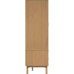 vidaXL Kledingkast OLDEN 76,5x53x172 cm massief grenenhout bruin
