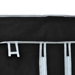 vidaXL Kledingkast opvouwbaar 110x45x175 cm zwart