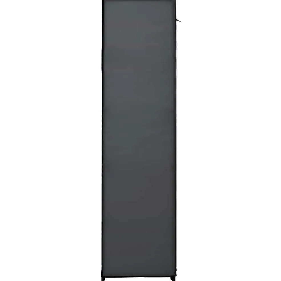 vidaXL Kledingkast opvouwbaar 110x45x175 cm stof grijs