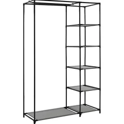 vidaXL Kledingkast opvouwbaar 110x45x175 cm stof grijs