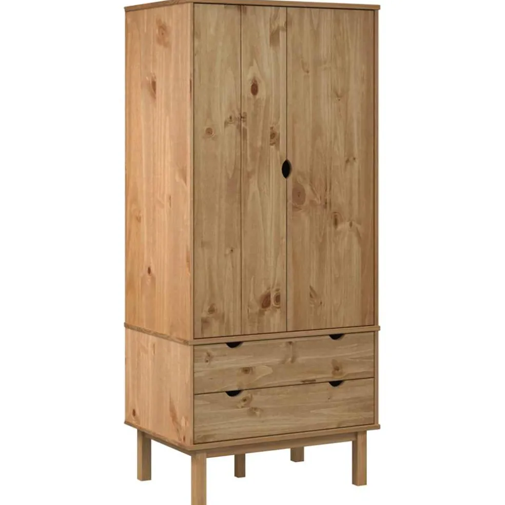 vidaXL Kledingkast OTTA 76,5x53x172 cm massief grenenhout