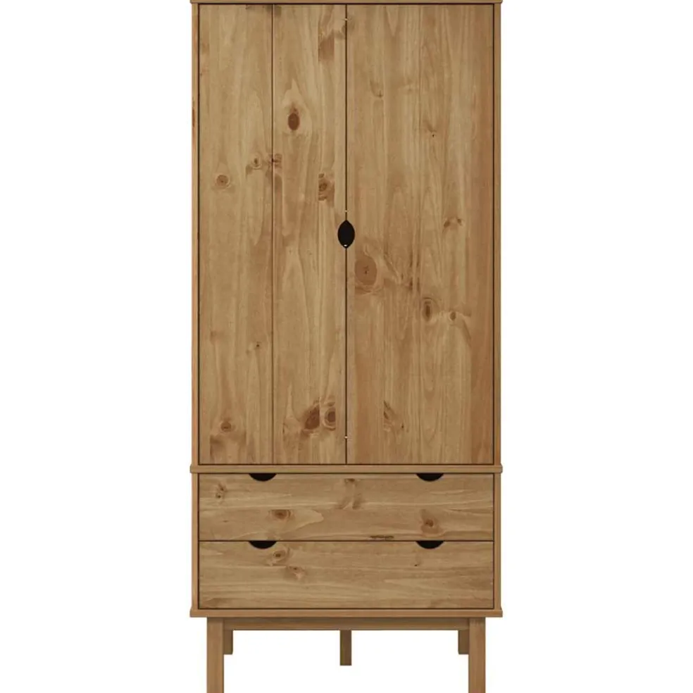vidaXL Kledingkast OTTA 76,5x53x172 cm massief grenenhout