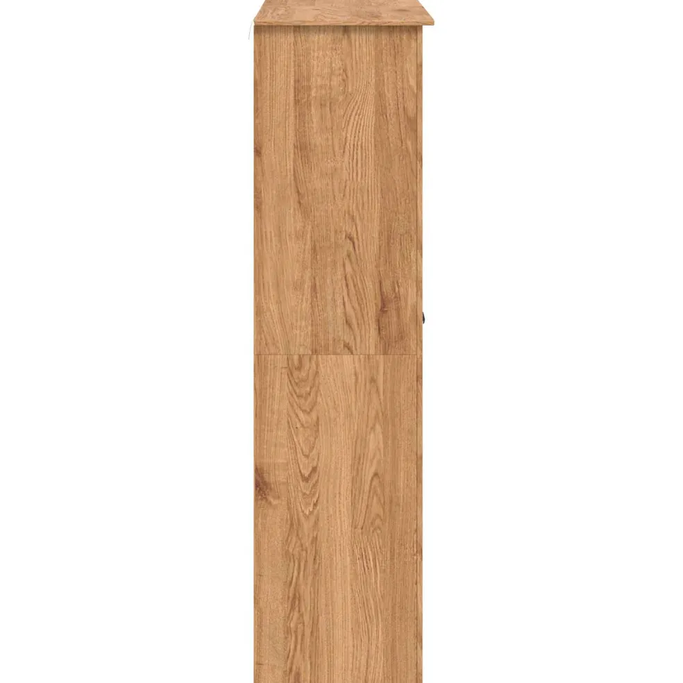 vidaXL Kledingkast PANAMA Honing 169 x 50 x 185 cm Massief grenenhout