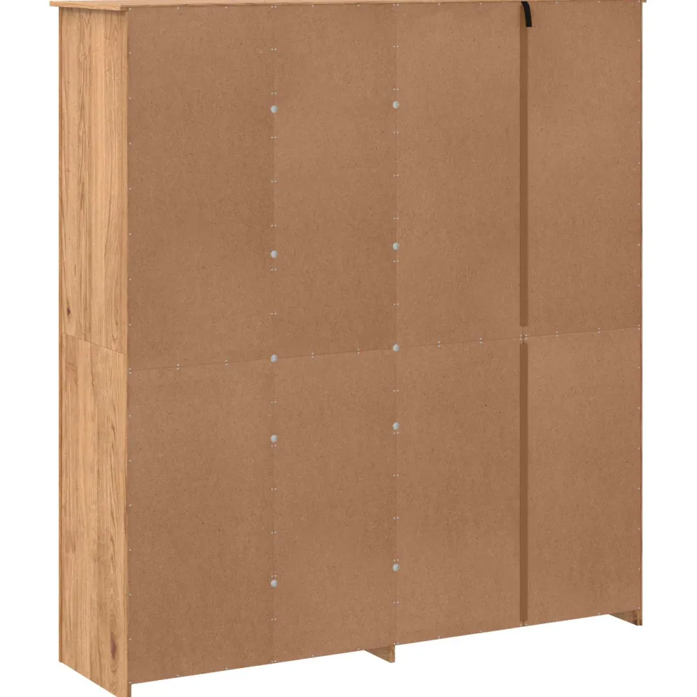 vidaXL Kledingkast PANAMA Honing 169 x 50 x 185 cm Massief grenenhout