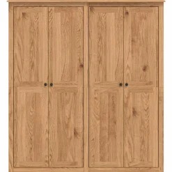 vidaXL Kledingkast PANAMA Honing 169 x 50 x 185 cm Massief grenenhout