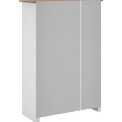 vidaXL Kledingkast Panama Range 118x50x171,5 cm grenenhout wit
