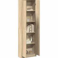 vidaXL Kledingkast Sonoma Eiken 55 x 25 x 189 cm Bewerkt hout