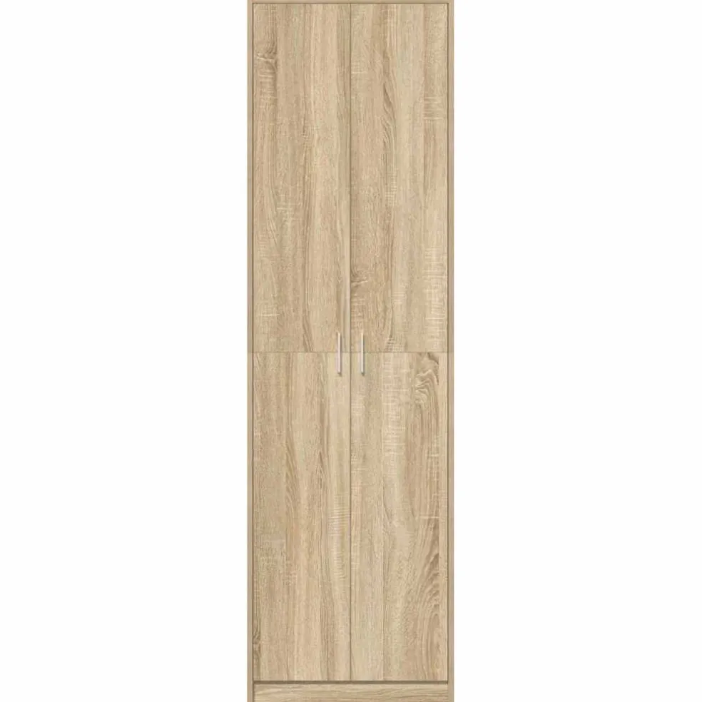 vidaXL Kledingkast Sonoma Eiken 55 x 25 x 189 cm Bewerkt hout