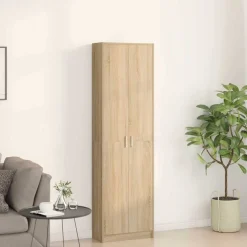 vidaXL Kledingkast Sonoma Eiken 55 x 25 x 189 cm Bewerkt hout