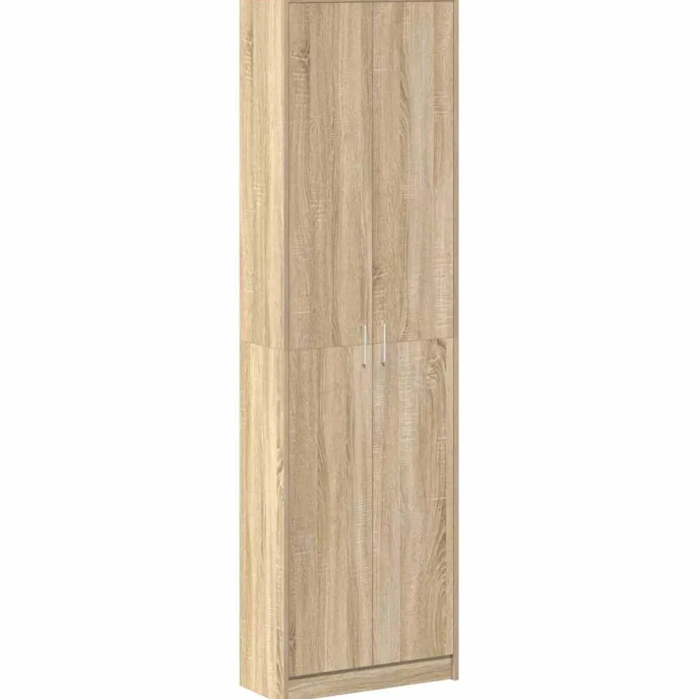 vidaXL Kledingkast Sonoma Eiken 55 x 25 x 189 cm Bewerkt hout
