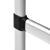 vidaXL Kledingkastsysteem met stangen telescopisch aluminium