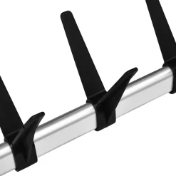 vidaXL Kledingkastsysteem met stangen en schap telescopisch aluminium