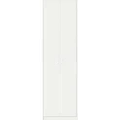 vidaXL Kledingkast Wit 55 x 25 x 189 cm Bewerkt hout