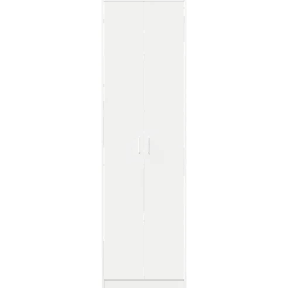 vidaXL Kledingkast Wit 55 x 25 x 189 cm Bewerkt hout