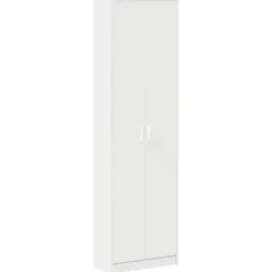 vidaXL Kledingkast Wit 55 x 25 x 189 cm Bewerkt hout