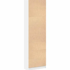 vidaXL Kledingkast Wit 55 x 25 x 189 cm Bewerkt hout