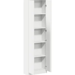 vidaXL Kledingkast Wit 55 x 25 x 189 cm Bewerkt hout