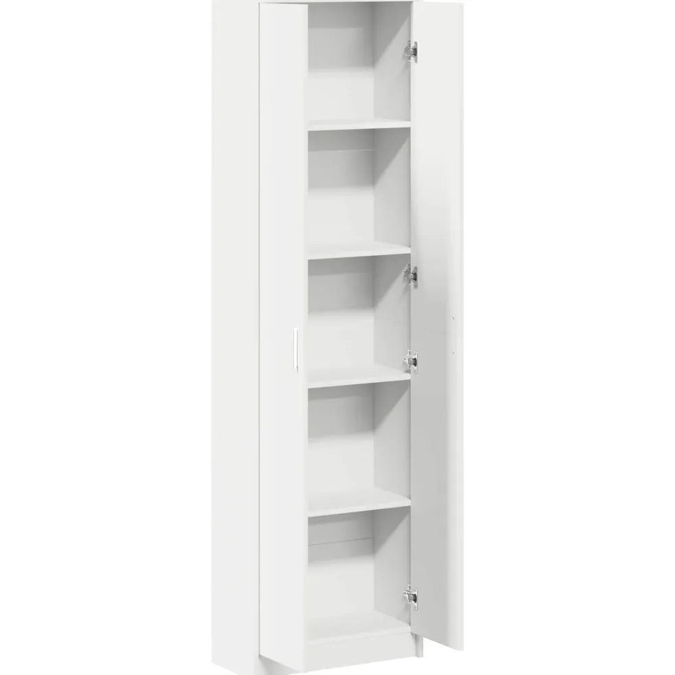 vidaXL Kledingkast Wit 55 x 25 x 189 cm Bewerkt hout