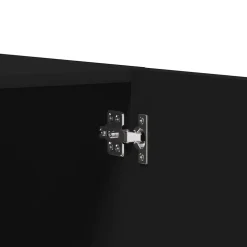 vidaXL Kledingkast 80x52x180 cm bewerkt hout zwart