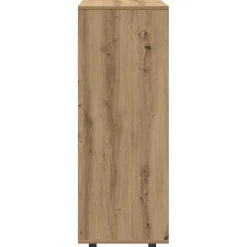 vidaXL Kledingkast 100x50x200 cm bewerkt hout gerookt eikenkleurig