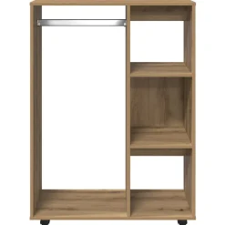 vidaXL Kledingkast 100x50x200 cm bewerkt hout gerookt eikenkleurig