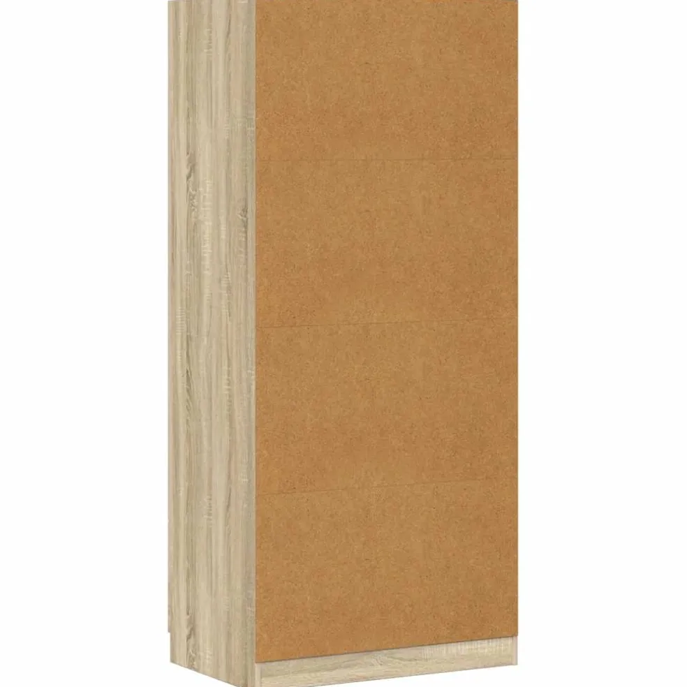 vidaXL Kledingkast 30x50x200 cm bewerkt hout artisanaal eikenkleur