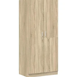 vidaXL Kledingkast 30x50x200 cm bewerkt hout artisanaal eikenkleur