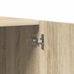 vidaXL Kledingkast 30x50x200 cm bewerkt hout artisanaal eikenkleur