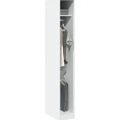 vidaXL Kledingkast 80x52x180 cm bewerkt hout artisanaal eikenkleurig