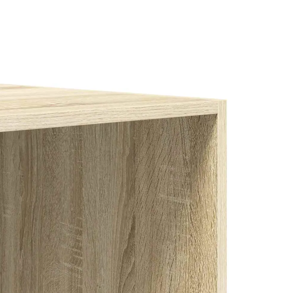 vidaXL Kledingkast 100x50x200 cm bewerkt hout sonoma eikenkleurig