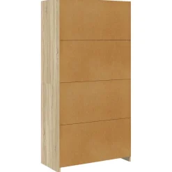 vidaXL Kledingkast 100x50x200 cm bewerkt hout sonoma eikenkleurig